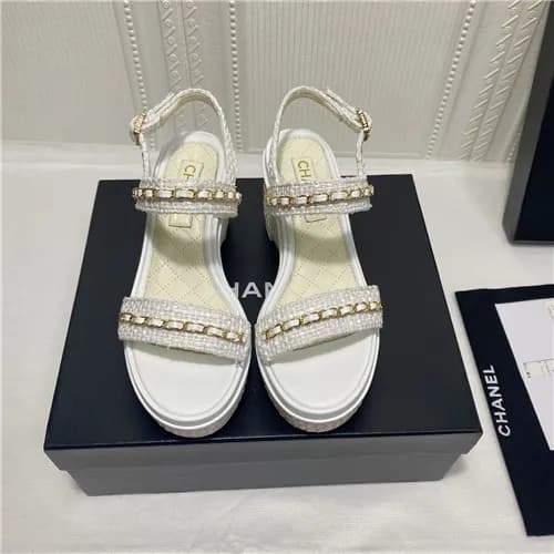 [매장판]Chanel 2021 Women's Leather Sandal,CHAS06… - 1