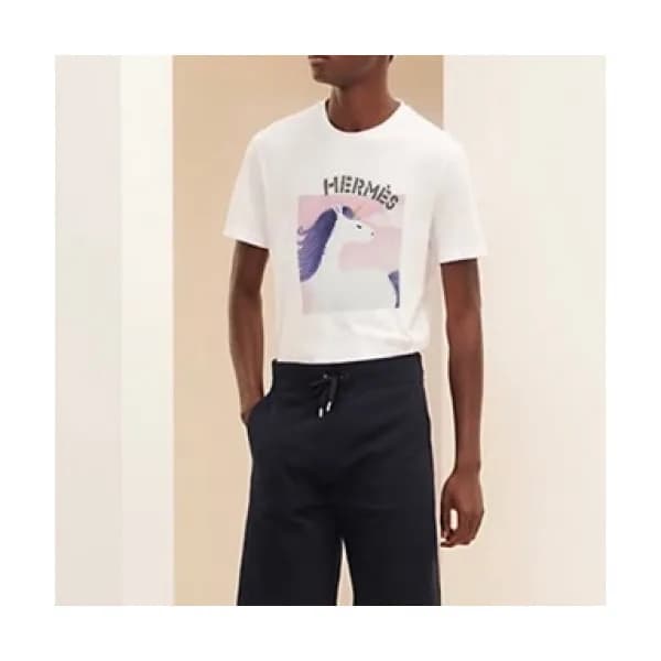 [에르메스]Hermes Mens Crew-neck Short Sleeved Tshirts… - 1
