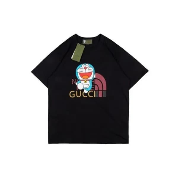 Gucci Mm/Wm Logo Short Sleeved Tshirts Black - 구찌… - 1