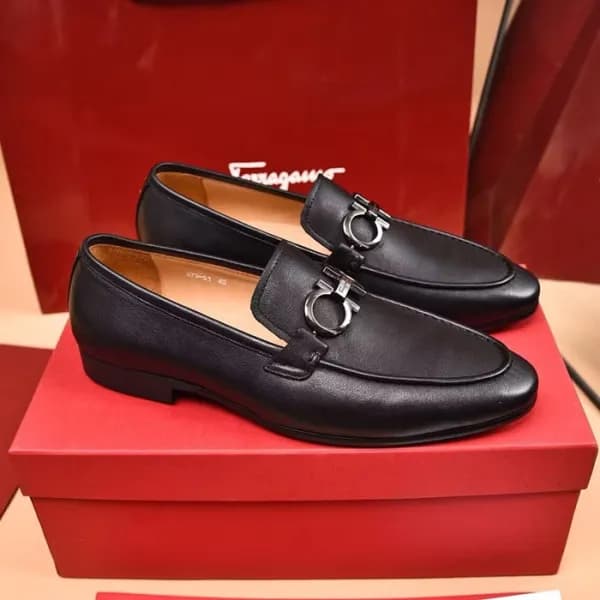 Salvatore Ferragamo 2023 Mens Leather Oxford Shoe… - 1