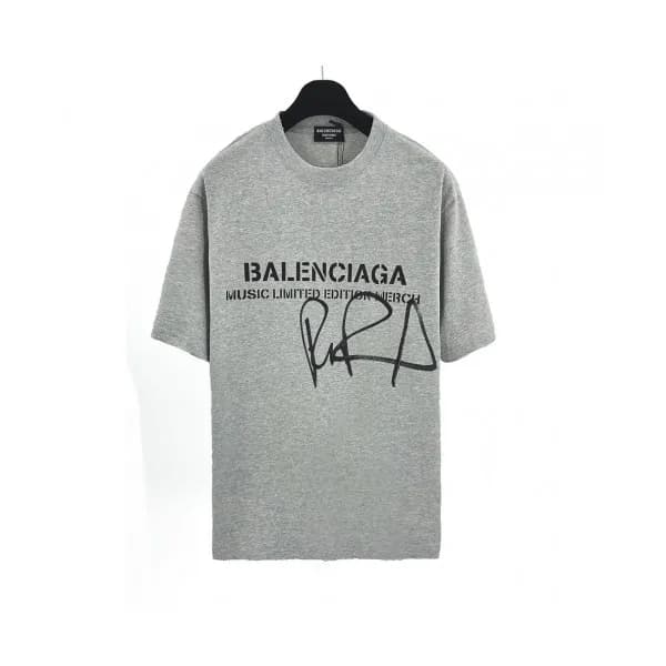 Balenciaga Mm/Wm Logo Cotton Short Sleeved Tshirt… - 1