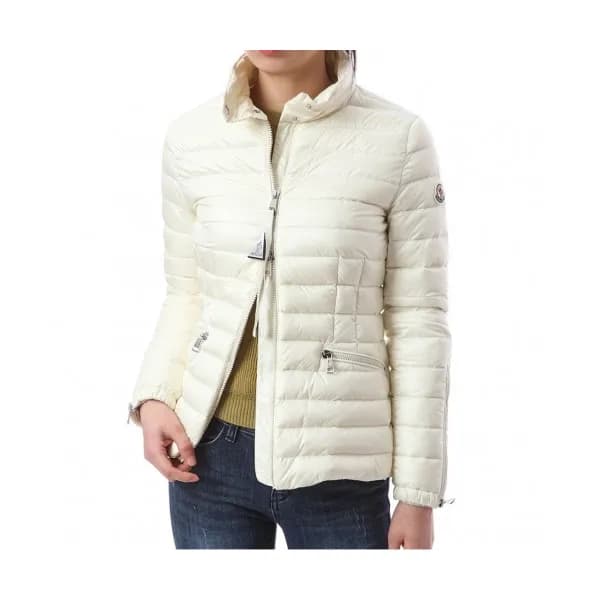 Moncler Womens Logo Casual Down Jackets White - 몽… - 1