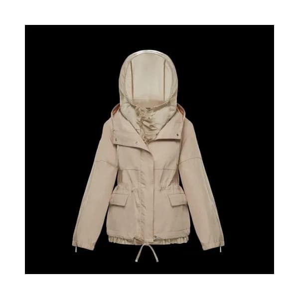 Moncler Womens Logo Casual Jackets Beige - 몽클레어 2… - 1