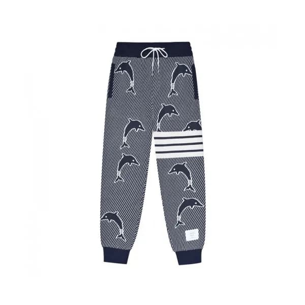 Thom Browne Mens Casual Training Pants Navy - 톰브라… - 1