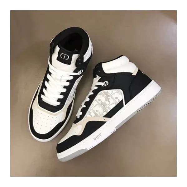 디올 남/녀 오블리크 블랙 로우탑 스니커즈 - Unisex Black Sneakers - … - 1