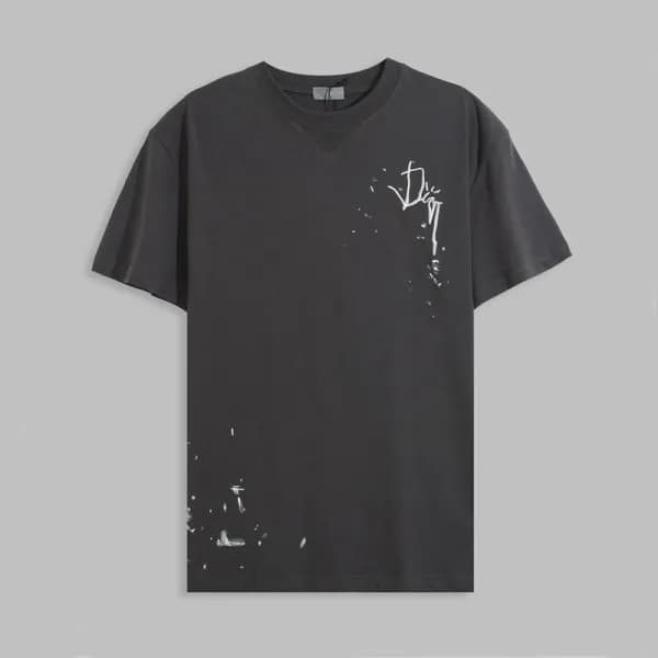 디올 남성 그레이 크루넥 반팔티 - Mens Gray Tshirts - dio01979x - 1