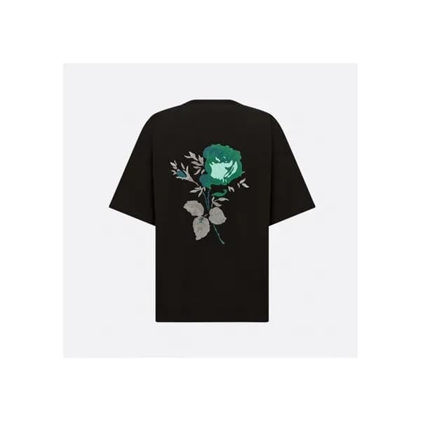 디올 남성 블랙 크루넥 반팔티 - Mens Black Tshirts - dio01985x - 1
