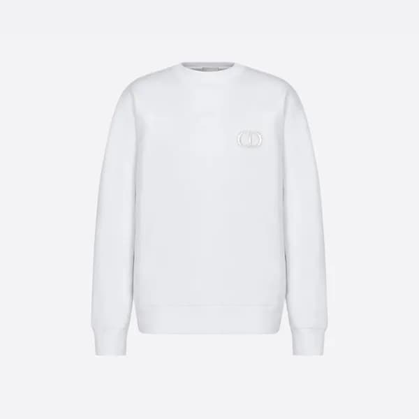 디올 남성 클래식 화이트 맨투맨 - Mens White Tshirts - dio01995x - 1