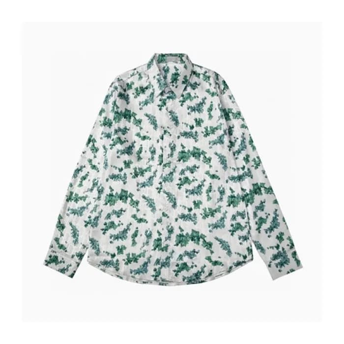 디올 남성 클래식 그린 셔츠 - Dior Mens Green Tshirts - dio021… - 1