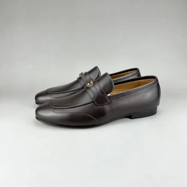 구찌 남성 이니셜 브라운 로퍼 - Gucci Mens Brown Loafer - guc05… - 1