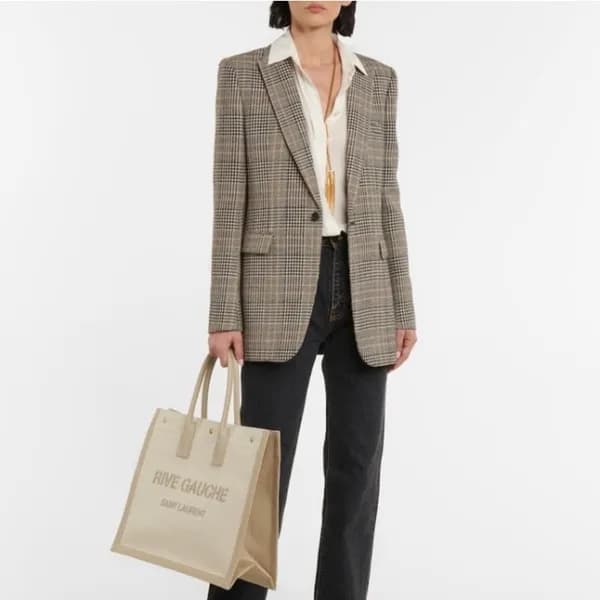 입생로랑 남/녀 베이지 토트백 - Saint Laurent Unisex Beige Tote… - 1