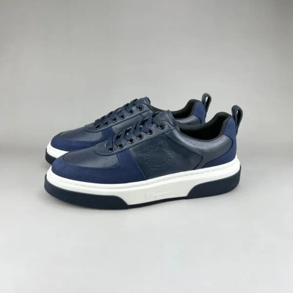 페라가모 남성 네이비 스니커즈 - Ferragamo Mens Navy Sneakers - … - 1