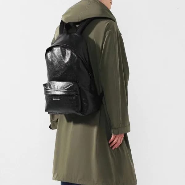 발렌시아가 남성 블랙 백팩 - Balenciaga Mens Black Back Pack -… - 1