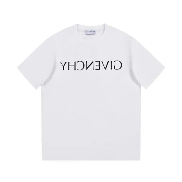 지방시 남성 크루넥 화이트 반팔티 - Givenchy Mens White Short Sle… - 1