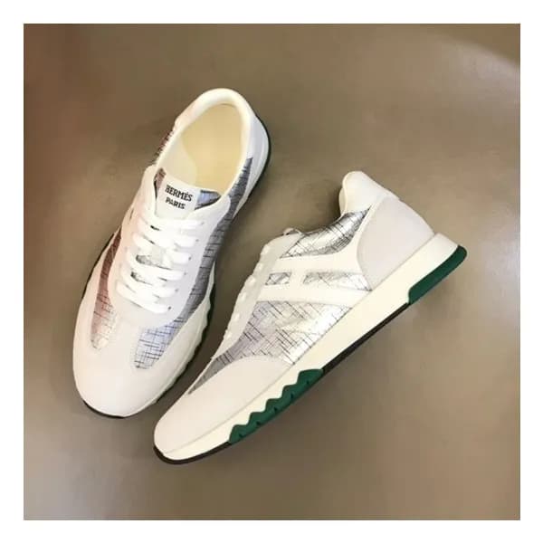 에르메스 남성 화이트 스니커즈 - Hermes Mens White Sneakers - he… - 1