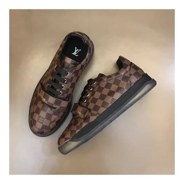 루이비통 남성 브라운 스니커즈 - Louis vuitton Mens Brown Sneake… - 1