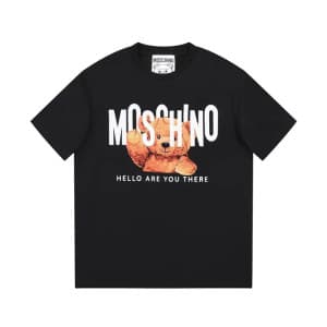 모스키노 남/녀 크루넥 블랙 반팔티 - Moschino Unisex Black Tshirt…