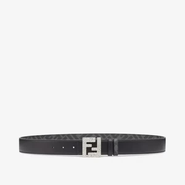 펜디 남성 시그니처 양면 그레이 벨트 - Fendi Mens Gray Belts - fe1… - 1