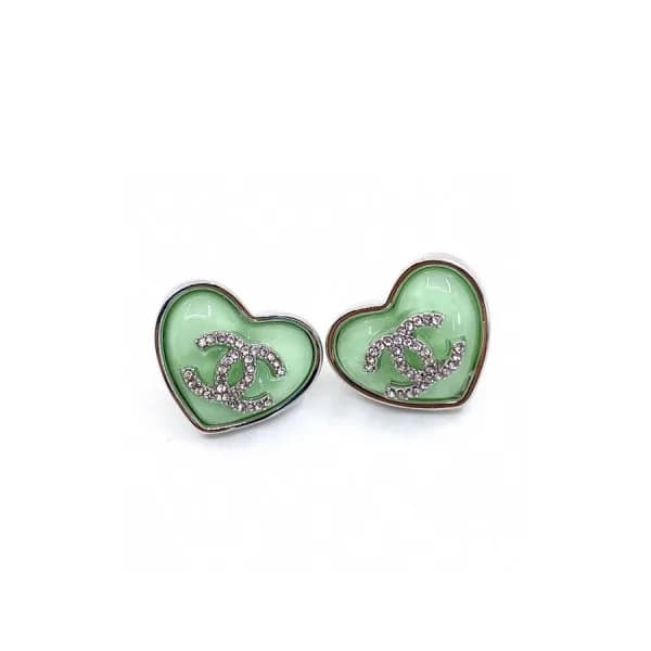 샤넬 여성 그린 이어링 - Chanel Womens Green Gold Earring -… - 1