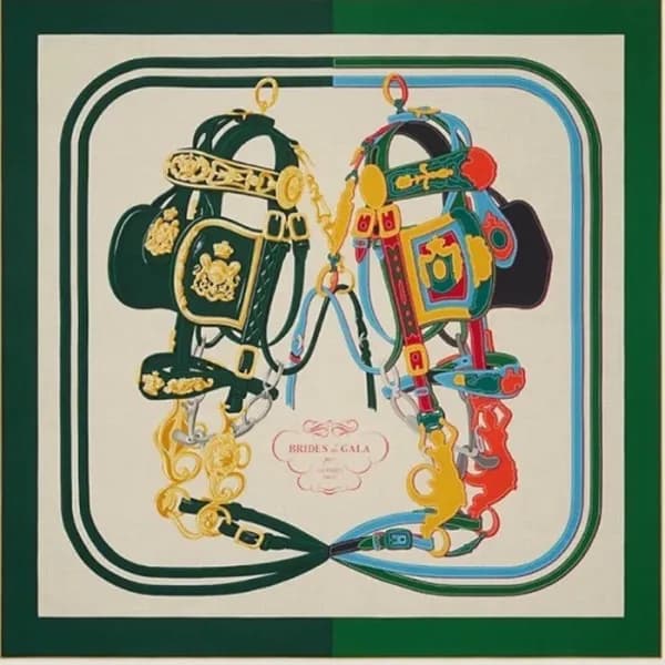 에르메스 여성 그린 스카프 - Hermes Womens Green Scarf - he488… - 1