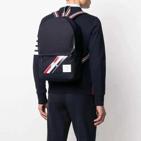 톰브라운 남성 블랙 백팩 - Thom Brown Mens Black Back Pack - … - 1