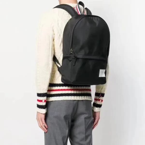 톰브라운 남성 블랙 백팩 - Thom Brown Mens Black Back Pack - … - 1