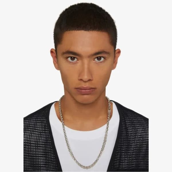 지방시 남성 화이트 골드 목걸이 - Givenchy Mens White Gold Neckl… - 1