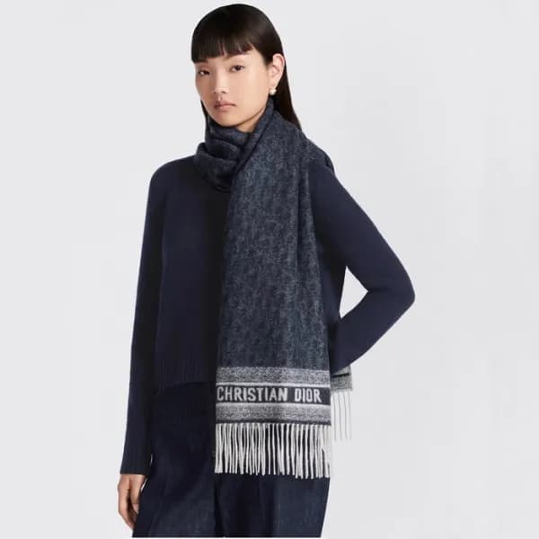 디올 여성 블루 머플러 - Dior Womens Blue Muffler - di887x - 1