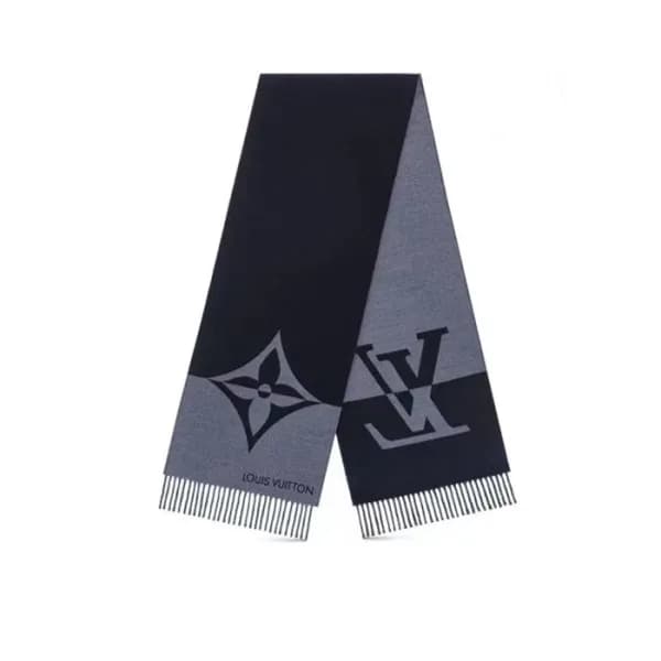 루이비통 남성 블랙 머플러 - Louis vuitton Mens Black Muffler … - 1