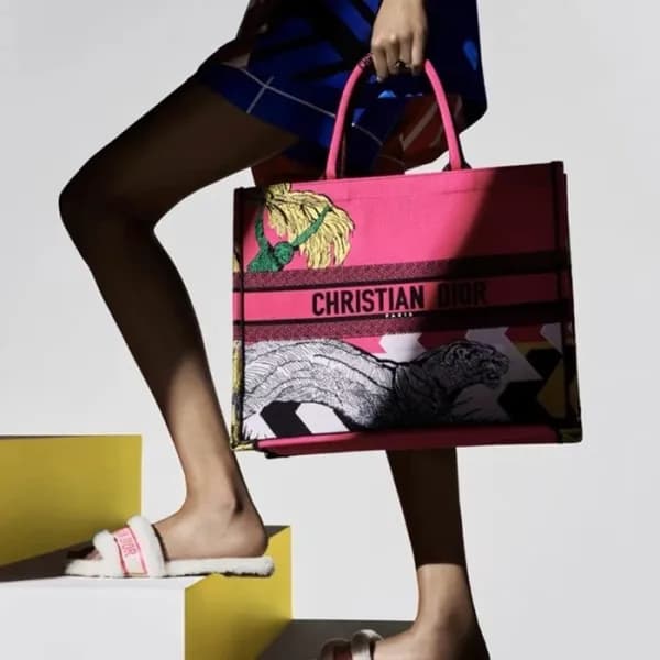디올 여성 핑크 북토트 - Dior Womens Pink Book Tote - dib757… - 1