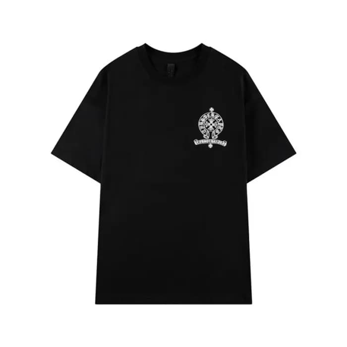 크롬하츠 남성 블랙 반팔티 - Chrom Hearts Mens Black Tshirts -… - 1