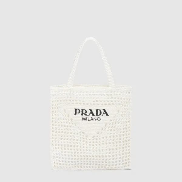 프라다 여성 크로셰 토트백 1BG393 - Prada Womens Crochet Tote … - 1