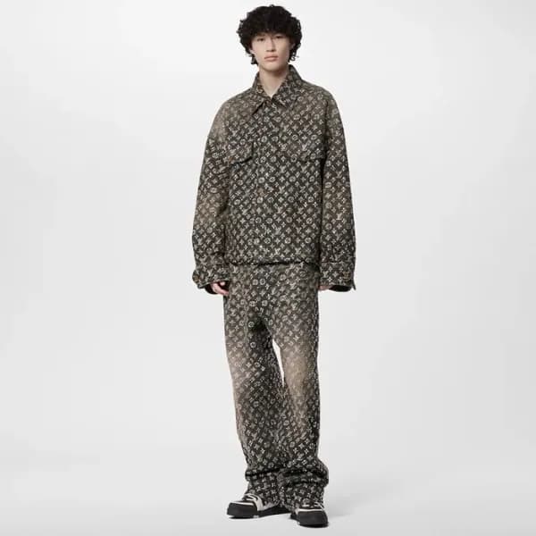 루이비통 남성 데님 재킷 - Louis vuitton Mens Denim Jacket - … - 1