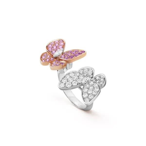반클리프 아펠 여성 투 버터플라이 비트윈 더 핑거 링 - Van Cleef & Arpels… - 1