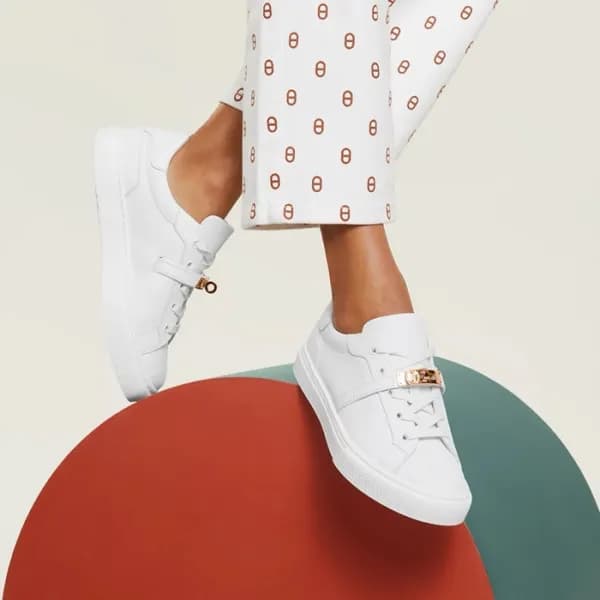 에르메스 남/녀 켈리 스니커즈 - Hermes Unisex Kelly Sneaker - h… - 1
