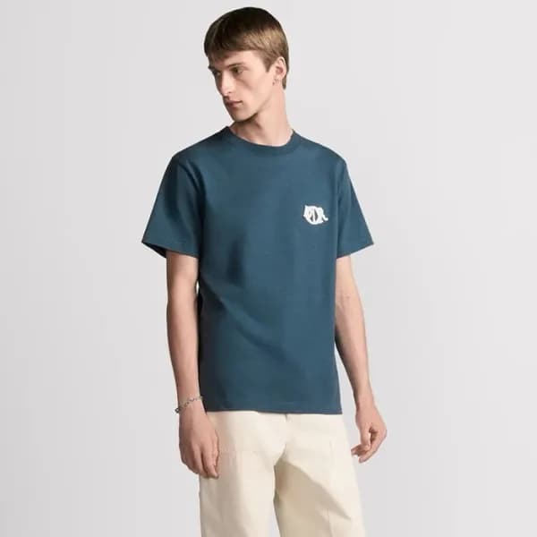 디올 남성 라운드 반팔 티셔츠 - Dior Mens Round Tshirt - dic477… - 1