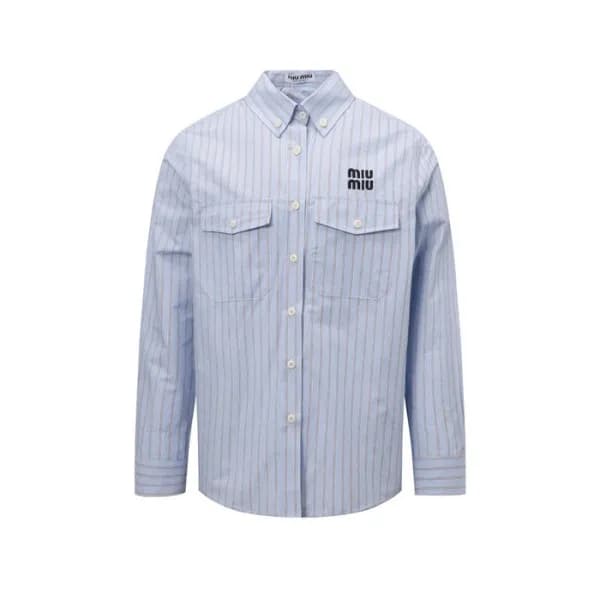미우미우 남/녀 체크 셔츠 - Miumiu Unisex Flanner Shirts - mi… - 1
