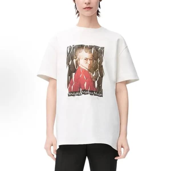 로에베 남성 라운드 반팔티 - Loewe Mens Round Tshirt - loc6452… - 1