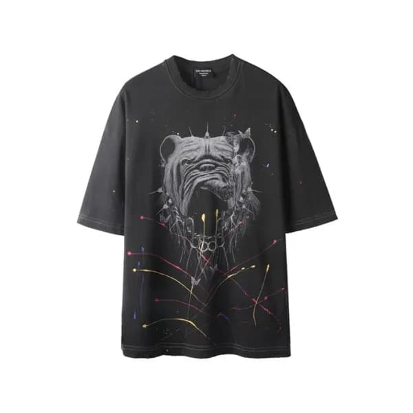 발렌시아가 남성 라운드 반팔 티셔츠 - Balenciaga Mens Round Tshirt… - 1
