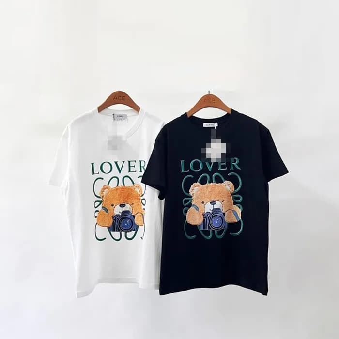 [당일배송] 로에베 남/녀 LOVER 베어 프린팅 반팔티 - dd990x - 1