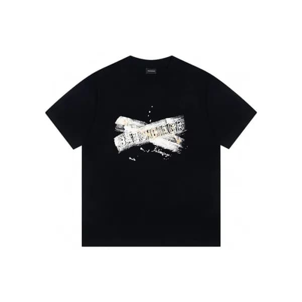 발렌시아가 남성 라운드 반팔 티셔츠 - Balenciaga Mens Round Tshirt… - 1