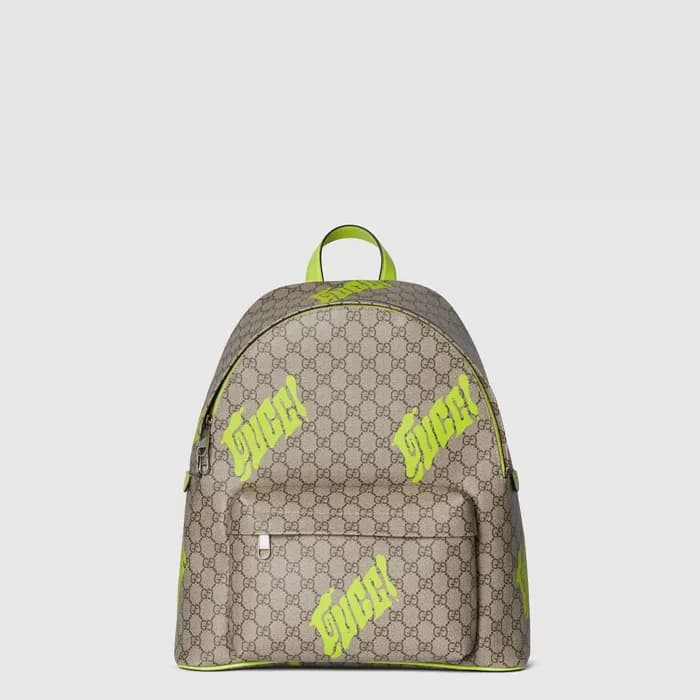 구찌 남성 프린트 미디엄 백팩 - Gucci Mens Medium Backpack With… - 1