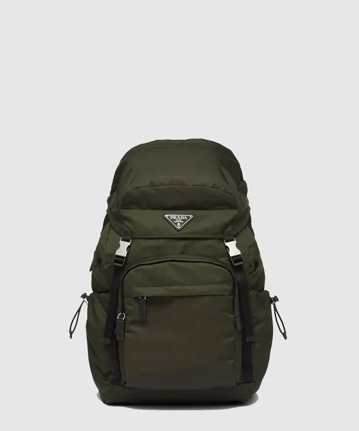 프라다 남성 리나일론 가죽 백팩 2VZ116 - Prada Mens Re-Nylon Lea… - 1