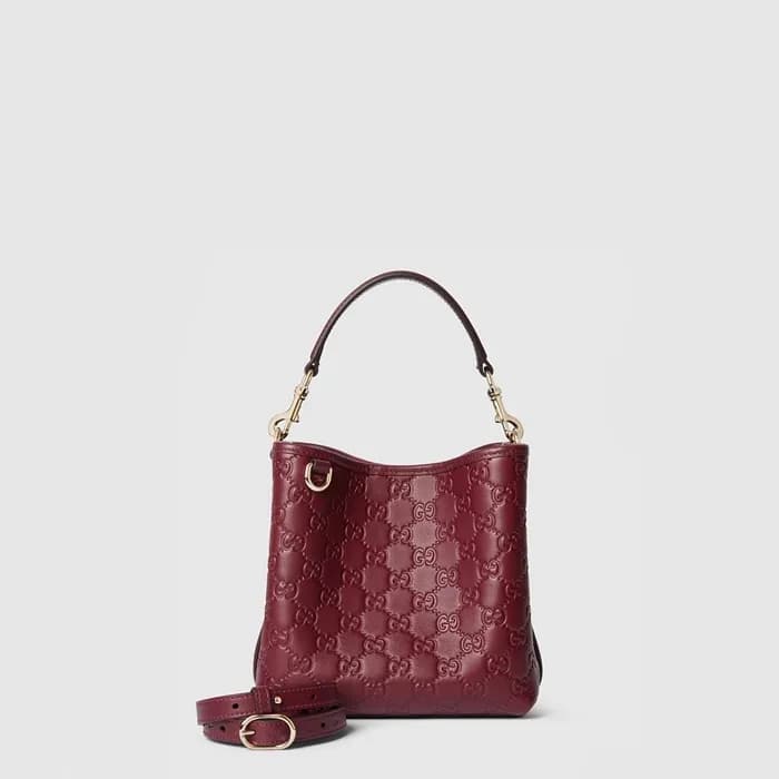 구찌 여성 GG 엠블럼 스몰 버킷백 - Gucci Womens Small Bucket Ba… - 1