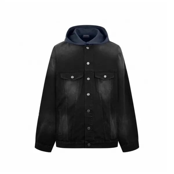 발렌시아가 남성 후드 자켓 - Balenciaga Mens Hood Jacket - bac… - 1