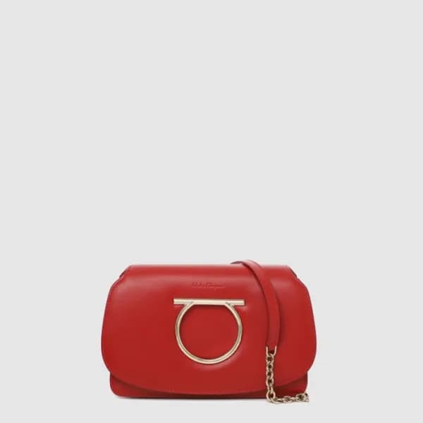페라가모 여성 간치니 크로스 백 미니 - Ferragamo Womens Gancini Mi… - 1