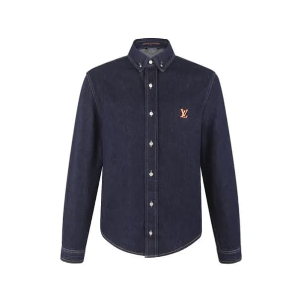 루이비통 남성 데님 셔츠 - Louis vuitton Mens Denim Shirts - … - 1