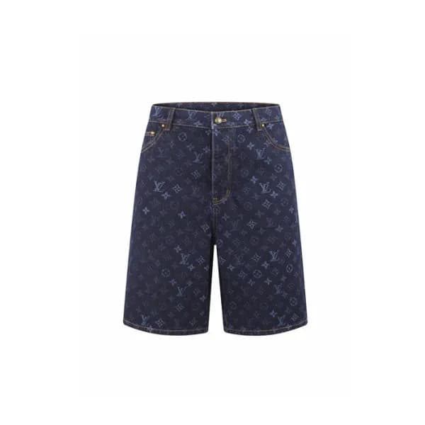루이비통 남성 데님 쇼츠 - Louis vuitton Mens Denim Shorts - … - 1