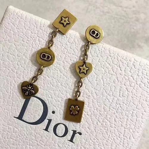 Dior Rose Gold Earring - 디올 여성용 18k도금 로즈 골드 귀걸이 - 1