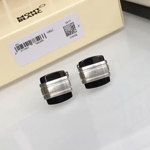MONTBLANC MENS WHITE GOLD CUFFS - 몽블랑 남성용 18k도금… - 1